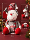 Red & Grey Star Reindeer Christmas Gift & Soft Toy