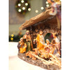 Hanging Angel With Lights & Holy Family Christmas Crib Nativity Set