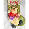 Holly Lettering Reindeer Christmas Stocking | 18 Inches