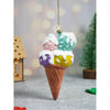 Glitter Icecream Scoops Stacked With Frosting Shimmer Christmas Tree Ornament