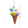 Glitter Icecream Scoops Stacked With Frosting Shimmer Christmas Tree Ornament