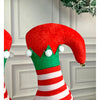 3D Inverted Elf Legs Plush Party Hat
