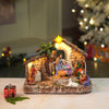 Rotating, Light & Musical Jesus Family Christmas Crib Nativity Set