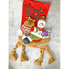 Snowman Long Hanging Knot Legs Christmas Stocking | 16 Inches