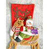 Snowman Long Hanging Knot Legs Christmas Stocking | 16 Inches