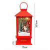 Large Red Lantern Snowglobe With Light, Music & Snowfall