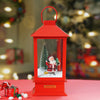 Large Red Lantern Snowglobe With Light, Music & Snowfall