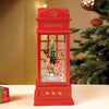 London Booth Flying Deer, Musical Rotating Glitter Water Light, Christmas Lantern
