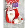 Mini Snowflake Santa Christmas Stocking | 10 Inches