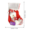Mini Snowflake Snowman Christmas Stocking | 10 Inches