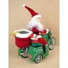 Santa Motorcycle With Elf In Sidecar Light, Music & Motion