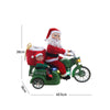 Santa Motorcycle With Elf In Sidecar Light, Music & Motion