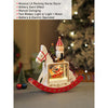 Rocking Nutcracker With Tree With Musical Glitter Water & Lights