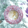 Blush Pink Glitter Photo Frame Christmas Tree Ornament