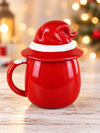 Pointed Hat Winking Santa Ceramic Hot Chocolate and Coffee Christmas Mug