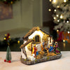 Three Wise Men With Holy Family Christmas Crib Nativity Set