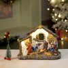 Three Wise Men With Holy Family Christmas Crib Nativity Set