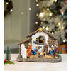 Three Wise Men With Holy Family Christmas Crib Nativity Set