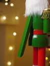 15 Inches Red & White Stripes Hat Drummer Nutcracker Christmas Table Décor