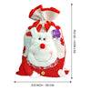Deer Red & White Knitted Christmas Sack