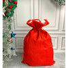 Santa Red & White Knitted Christmas Sack