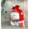Snowman Red & White Knitted Large Size Christmas Sack | 21 Inches