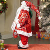 Red & Green Robe Moving Face Musical Christmas Santa