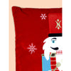 Red Nutcracker Soft Fluffy Xmas Pillow