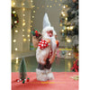 Red Polka Dots Ski Santa | 18 Inches