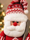 Red Knitted Ski Santa Christmas Gift & Soft Toy