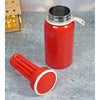 Red Stainless Steel Thermos Bottle With Strainer | 400 ml