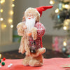 Red Tweed Robe Santa | 12 Inches