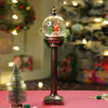 Green Sack Santa Globe Lamp Style | Glitter Water With Lights