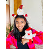 3D Santa Hairband And Snowman Wrist Band Combo