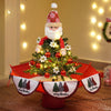 2.5Ft. Santa Topper Tree Themed Snowfall Effect With Light & Music Umbrella Styled Christmas Home Decor