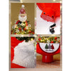 2.5Ft. Santa Topper Tree Themed Snowfall Effect With Light & Music Umbrella Styled Christmas Home Decor