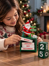 Santa Claus Wooden Block Calendar Christmas Table Décor