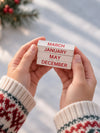 Santa Claus Wooden Block Calendar Christmas Table Décor