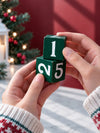 Santa Claus Wooden Block Calendar Christmas Table Décor