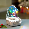 Santa House Figurine Rotating, Musical & Lit Christmas