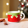 Santa Themed 3Pcs Teapot And Hot Chocolate & Coffee Christmas Mugs Set