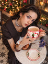 3D Santa with Christmas Tree Ceramic Cup & Saucer Set