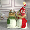 Plush Snowman Trio Family