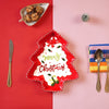 Tree Shape Christmas Ceramic Serving Tray