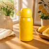 Reindeer Design, Two Lid Series with Plush Cover, Stainless Steel Water Bottle & Hot thermos flask for Kids and Toddlers, 600ml