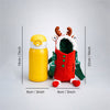 Reindeer Design, Two Lid Series with Plush Cover, Stainless Steel Water Bottle & Hot thermos flask for Kids and Toddlers, 600ml