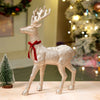 White Sequence Gold Reindeer | 18 Inches