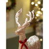 White Sequence Gold Reindeer | 18 Inches