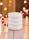 White Christmas Tree Ceramic Hot Chocolate and Coffee Christmas Mug with 3D Spoon
