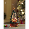 Dark Green Tree Decor With Musical Glitter Water Light